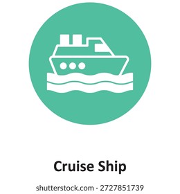 Icono de Vector de crucero que puede modificarse o editarse fácilmente

