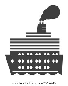 Cruise ship, vector illustration