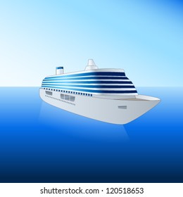 cruise ship - vector illustration EPS 10