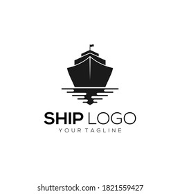 Cruise Ship Vintage Logo Design