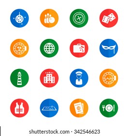 Cruise simply flat icons for media