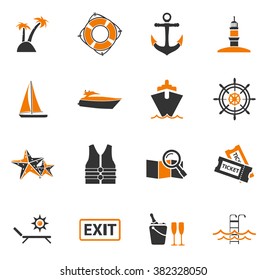Cruise simply icons for web and user interfaces