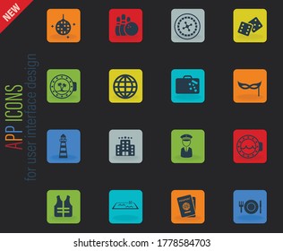 Cruise simply symbol for web icons and user interface