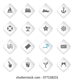 Cruise simply symbol for web icons and user interface