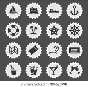 Cruise simply symbol for web icons and user interface