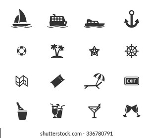 Cruise simply symbols for web icons