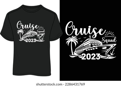 Cruise Squad 2023 T-Shirt Design.