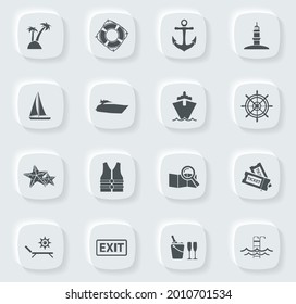 Cruise symbol for web icons