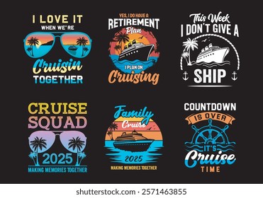 Cruise Themed T-shirt designs for Group  Family Cruises
