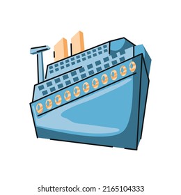 cruise transport icon vector isolated
