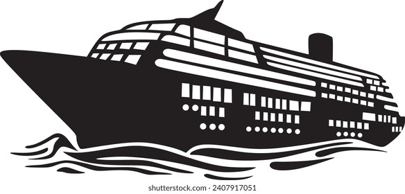 Cruise Travel, Means of Transport, Vector