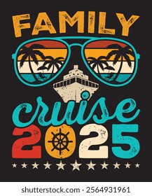 Cruise Vacation, Family Trip, Summer vacation, Holiday Fun Design