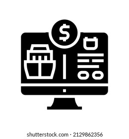 cruise vacation planner glyph icon vector. cruise vacation planner sign. isolated contour symbol black illustration