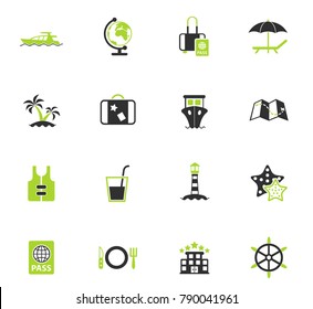 cruise vector color icons for user interface design