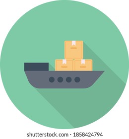 cruise vector flat colour icon