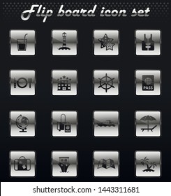 cruise vector flip mechanical icons for user interface design
