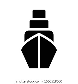 cruise vector glyph flat icon 