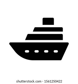 cruise vector  glyph flat icon