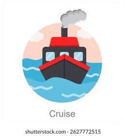 Cruise Vektor Icon Concept Design