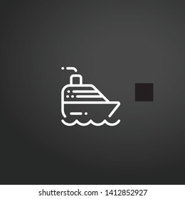 Cruise vector icon. Cruise concept stroke symbol design. Thin graphic elements vector illustration, outline pattern for your web site design, logo, UI. EPS 10.