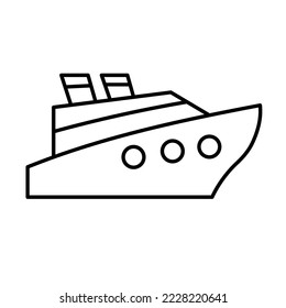 Cruise Vector Icon Fully Editable

