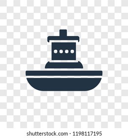 Cruise vector icon isolated on transparent background, Cruise transparency logo concept