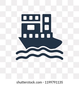 Cruise vector icon isolated on transparent background, Cruise transparency concept can be used web and mobile