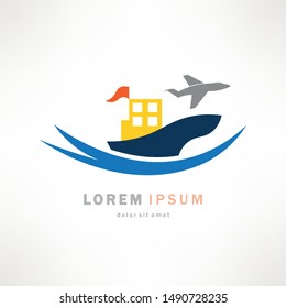 Cruise vector icon. Ship, transportation symbol. Flat vector sign isolated on white background. Simple vector illustration for graphic and web design.