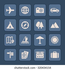 Cruise vector icons