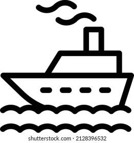 cruise Vector illustration on a transparent background. Premium quality symbols. Glyphs  vector icon for concept and graphic design.