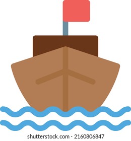 Kreuzfahrt Vektorgrafik auf transparentem Hintergrund. Hochwertige Symbole. Zeilenfarbige Vektorsymbole für Konzept und Grafikdesign. 