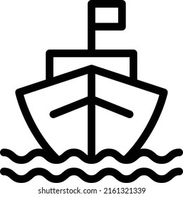 cruise Vector illustration on a transparent background. Premium quality symmbols. Thin line vector icons for concept and graphic design.