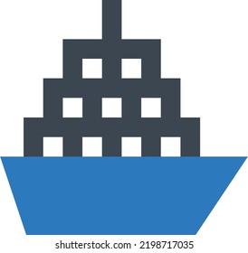 cruise Vector illustration on a transparent background. Premium quality symmbols. Glyphs vector icons for concept and graphic design.