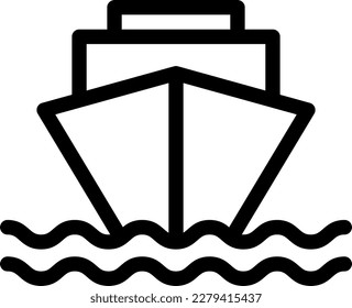 ilustración de cruise Vector en un fondo transparente. Símbolos de calidad superior. Iconos vectoriales de línea delgada para el diseño de conceptos y gráficos.