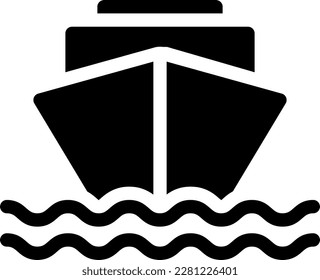 cruise Vector illustration on a transparent background. Premium quality symmbols. Glyphs vector icons for concept and graphic design. 
