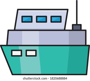 Kreuzfahrtvektorsymbol 