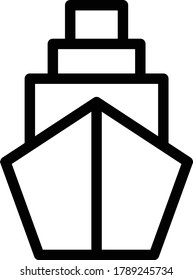 cruise vector thin line icon 
