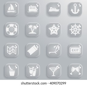 cruise web icons for user interface design