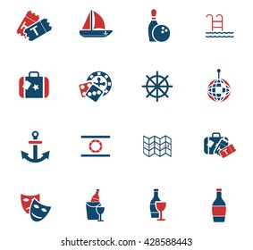 cruise web icons for user interface design