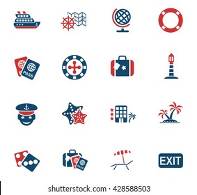 cruise web icons for user interface design