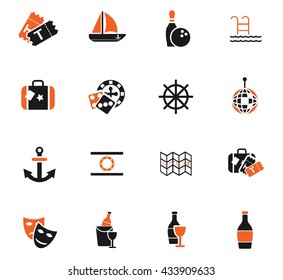 cruise web icons for user interface design