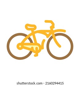 cruiser bike color icon vector. cruiser bike sign. isolated symbol illustration