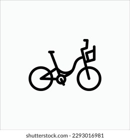 cruiser bikes icon, isolated icon in light background, perfect for website, blog, logo, graphic design, social media, UI, mobile app