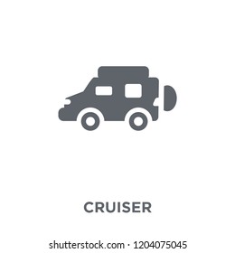 Cruiser icon. Cruiser design concept from Transportation collection. Simple element vector illustration on white background.