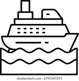 Cruiser Icon Vector Element line icon design vector icons