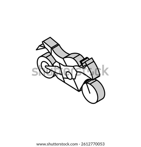 cruiser motorcycle isometric icon vector. cruiser motorcycle sign. isolated symbol illustration