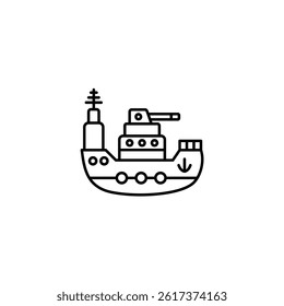 Cruiser vector line icon icons design