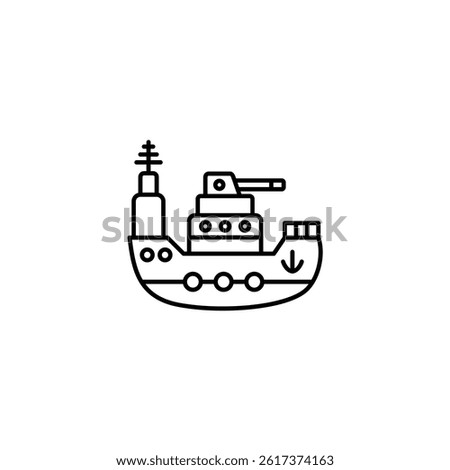 Cruiser vector line icon icons design