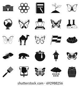 Crum icons set. Simple set of 25 crum vector icons for web isolated on white background