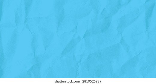 Crumpled blue paper texture with subtle wrinkles and folds, offering a soft turquoise backdrop for design, scrapbooking, websites, posters, and craft projects that need an organic, vintage feel.